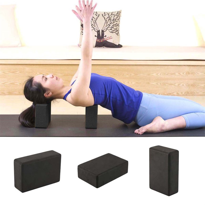 Gạch tập Yoga, giúp mở rộng động tác cho tay và lưng, chân KT: 23cm x 15cm  x 7.5cm | Shopee Việt Nam